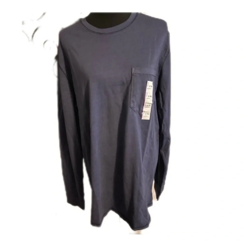 Goodfellow Blue Longsleeve Pocket Tee 3XB​